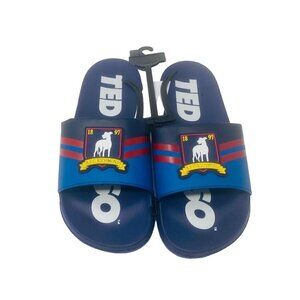 Ted Lasso Ground Up Men's Blue  Sport Slides AFC Richmond Raised Logo Sz Various